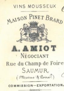 Veuve Amiot - gammel vin label